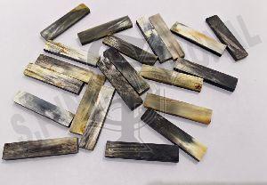 Water Buffalo Horn White Stripes Guitar Nut Blanks