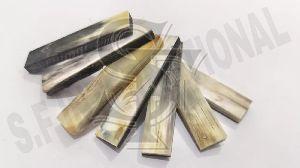 Water Buffalo Horn White Stripes Guitar Nut Blanks