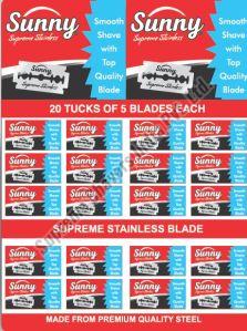 Sunny Stainless Steel Razor Blades