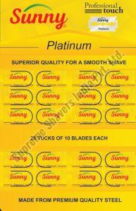 Sunny Platinum Stainless Steel Razor Blades