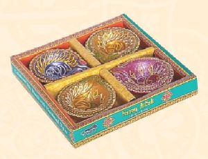 4 Pcs Decorative Non Wax Diya