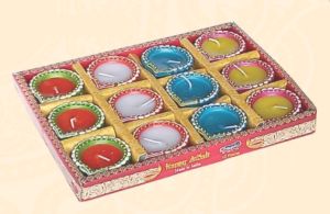 12 Pcs Decorative Wax Diya