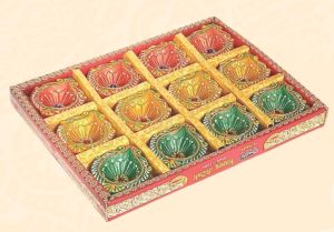 12 Pcs Decorative Non Wax Diya