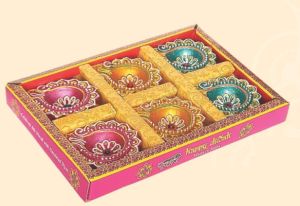 6 Pcs Decorative Non Wax Diya