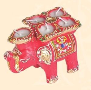 Elephant Shape Wax Diya