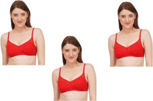 25mm Red Non Padded Bra