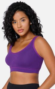 Purple Non Padded Sports Bra