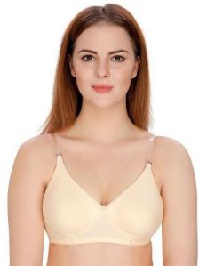 Skin Color Lycra Padded Bra