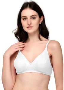 18mm White Non Padded Bra