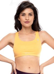 Yellow Non Padded Sports Bra