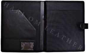 Black Leather file Folder