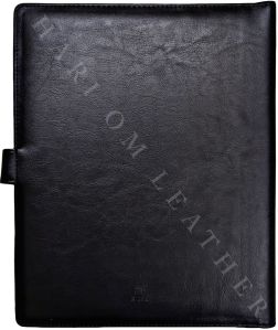 Black Leather file Folder