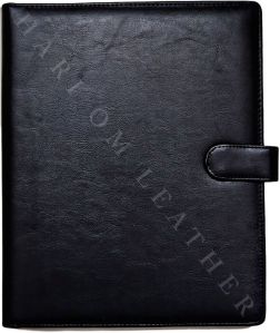 Black Leather file Folder