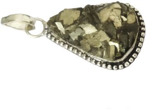 pyrite crystal gemstone pendant