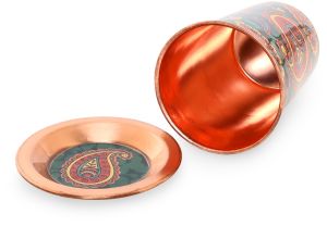 Round Digital Printed Copper Glass