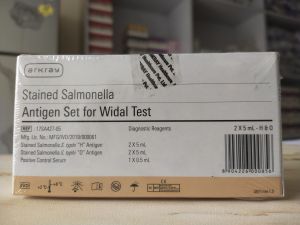 Antigen set for Widal test