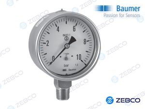 Baumer Pressure Gauge AL-F-2-4BM-0/4Kg/Cm2 with psi