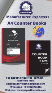 A4 Counter Book