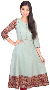 Fancy Cotton Anarkali Kurti