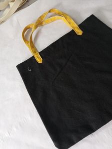 Plain Black Cotton Tote Bag