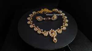 Natural Diamond South Indian Style Design Necklace