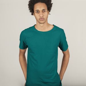 Mens Cotton plain regular size botton green t-shirt GSM, size S/M/L/XL/XXL