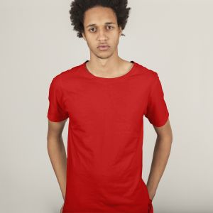 Mens Cotton plain regular size red t-shirt GSM, size S/M/L/XL/XXL