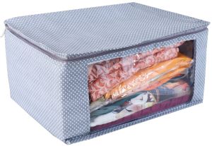 Grey Saree Storage Cover