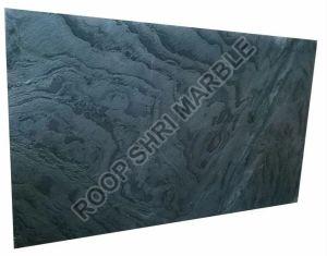 Black Fossil Marble Slab