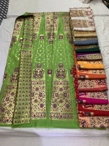 semi katan silk lehenga