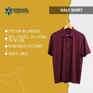 Maroon Half Sleeve Shirt