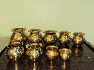 Brass/copper/steel kalash lota