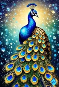 Peacock Glass Painting