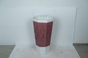 Hexa Ceramic Pedestal Wash Basin