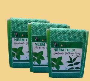 Lorica Neem Tulsi Aloe Vera Handmade Soap Pack of 3