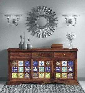 3 Door Sheesham Wood Sideboard