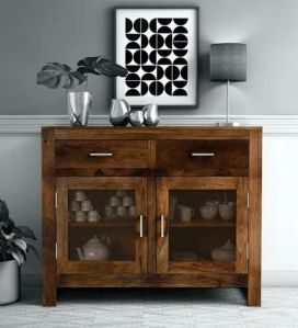 2 Door Wooden Crockery Unit