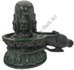 15 Inch Black Marble Shivlingam Statue