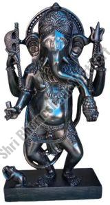 2 Feet Black Marble Ganesh Statue