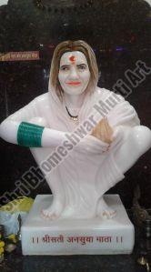 Marble Sati Ansuya Mata Statue