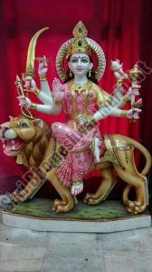 Marble White Durga Ji Statue