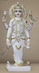 White Marble Parvati Mata Statue