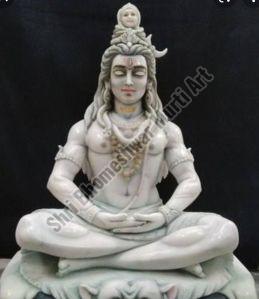 White Marble Shiv ji Statue