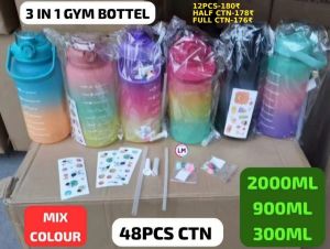 3 In 1 Gym Bottles