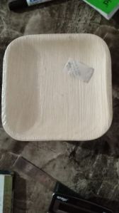 6 Inch Plain Square Areca Leaf Plate