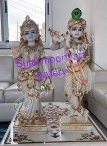 Marble Radha Krishna Statue