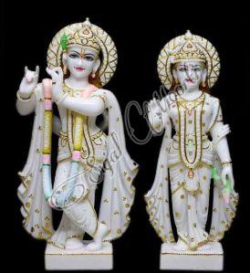 Marble Radha Krishna Statue