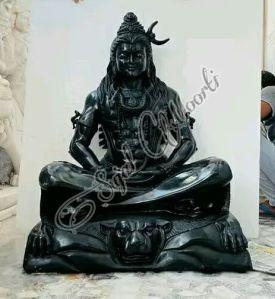 Black Stone Shiva Statue