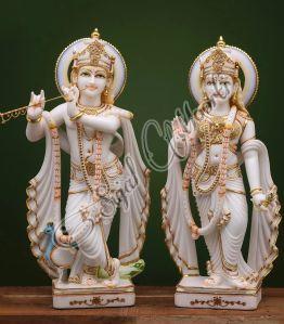 Shree Radha Krishna Marble Statue