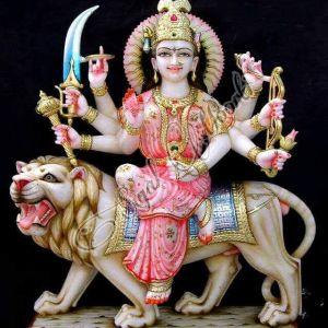 Marble Durga Mata Statue